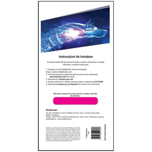 Antivirus BITDEFENDER Mobile Security pentru Android si iOS, 1 an, 3 dispozitive, Retail