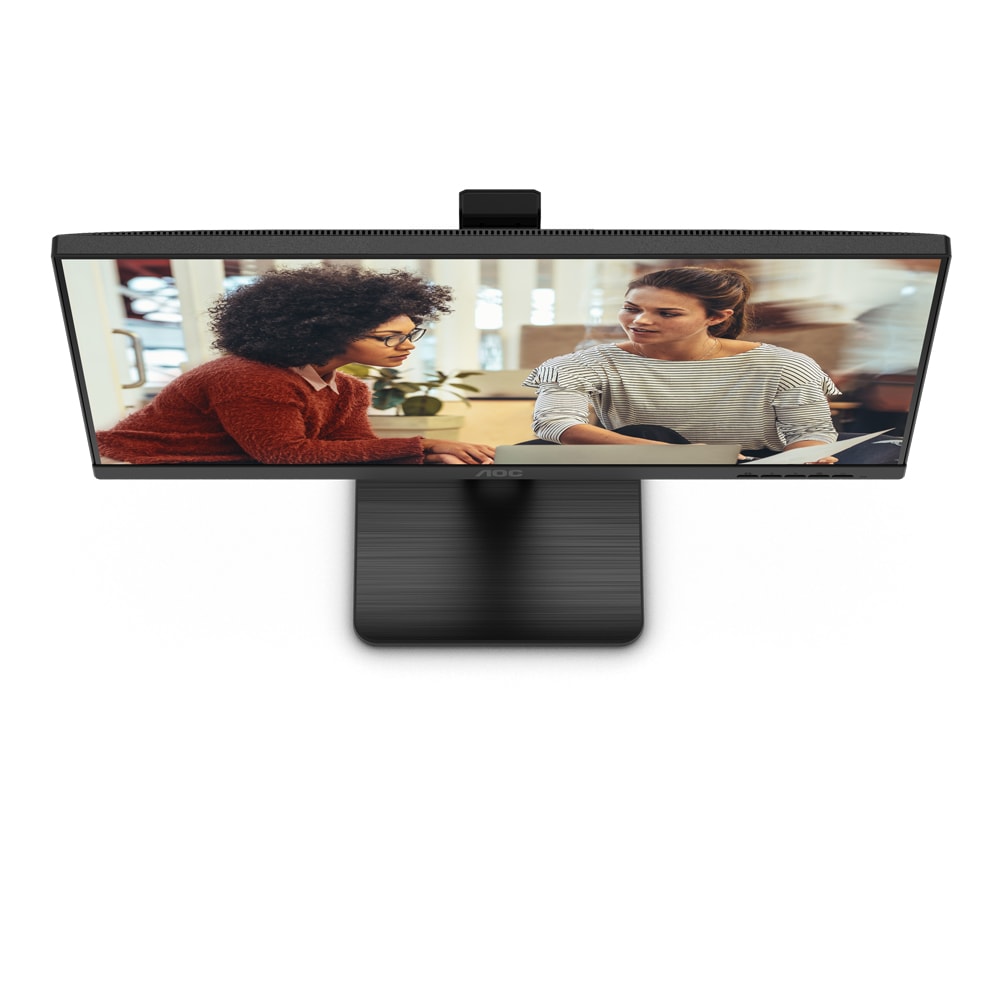 Monitor WLED IPS AOC 24E3QAF, 23.8", Full HD, 100Hz, Flicker-Free, boxe, negru
