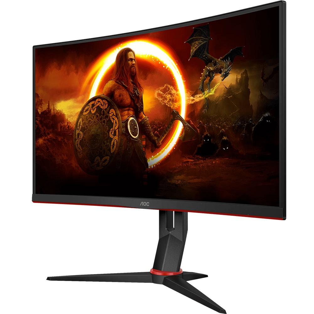 Monitor Gaming LED IPS AOC 24G2U/BK, 23.8" Full HD, 144Hz, FreeSync Premium, Flicker Free, negru
