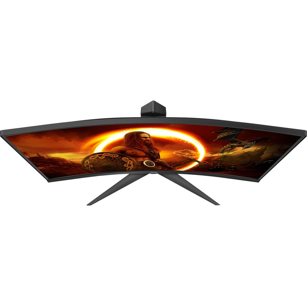 Monitor Gaming curbat LED VA AOC CQ27G2U/BK, 27" Quad HD, 144Hz, FreeSync Premium, Flicker Free, negru