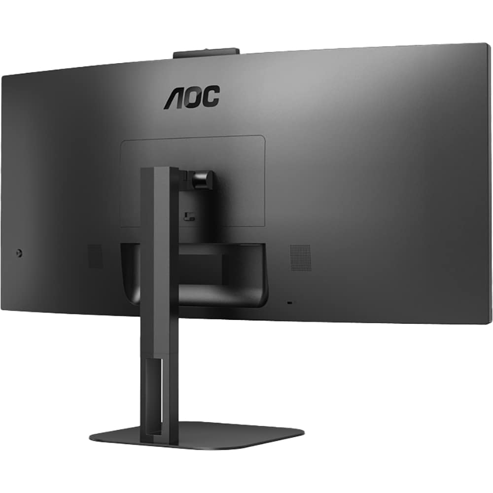 Monitor WLED VA AOC CU34V5CW, 34", WQHD, 100Hz, AMD FreeSync, Webcam, negru