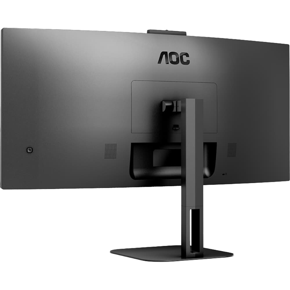 Monitor WLED VA AOC CU34V5CW, 34", WQHD, 100Hz, AMD FreeSync, Webcam, negru