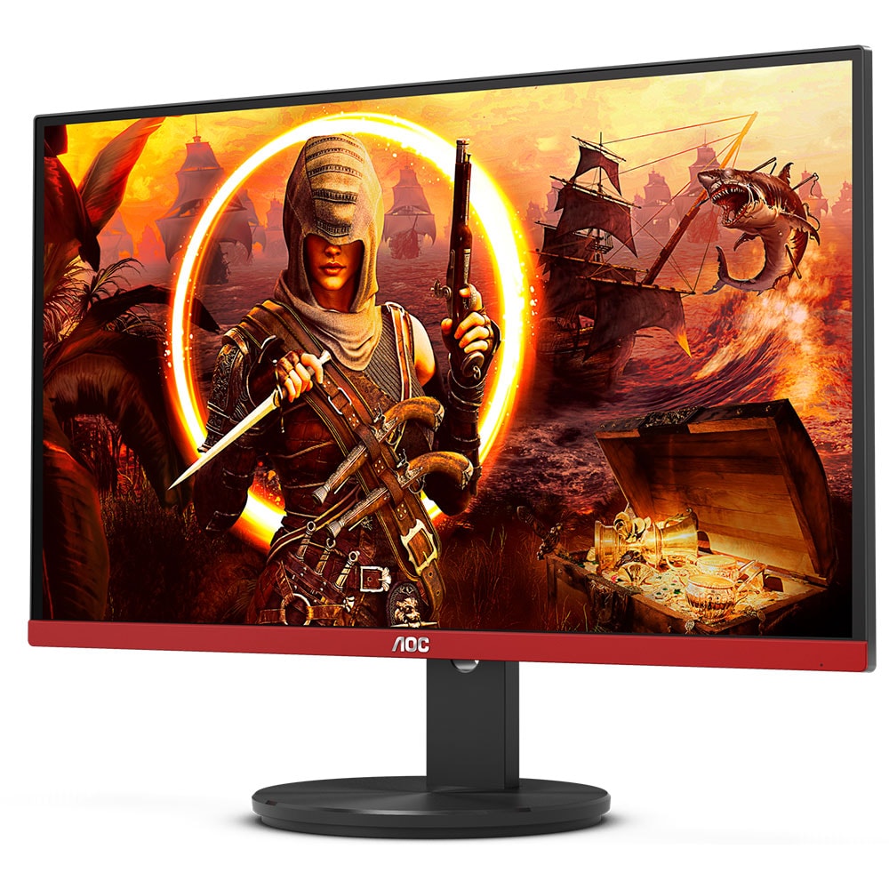 Monitor Gaming LED VA AOC G2490VXA, 23.8", Full HD, 144Hz, FreeSync, negru