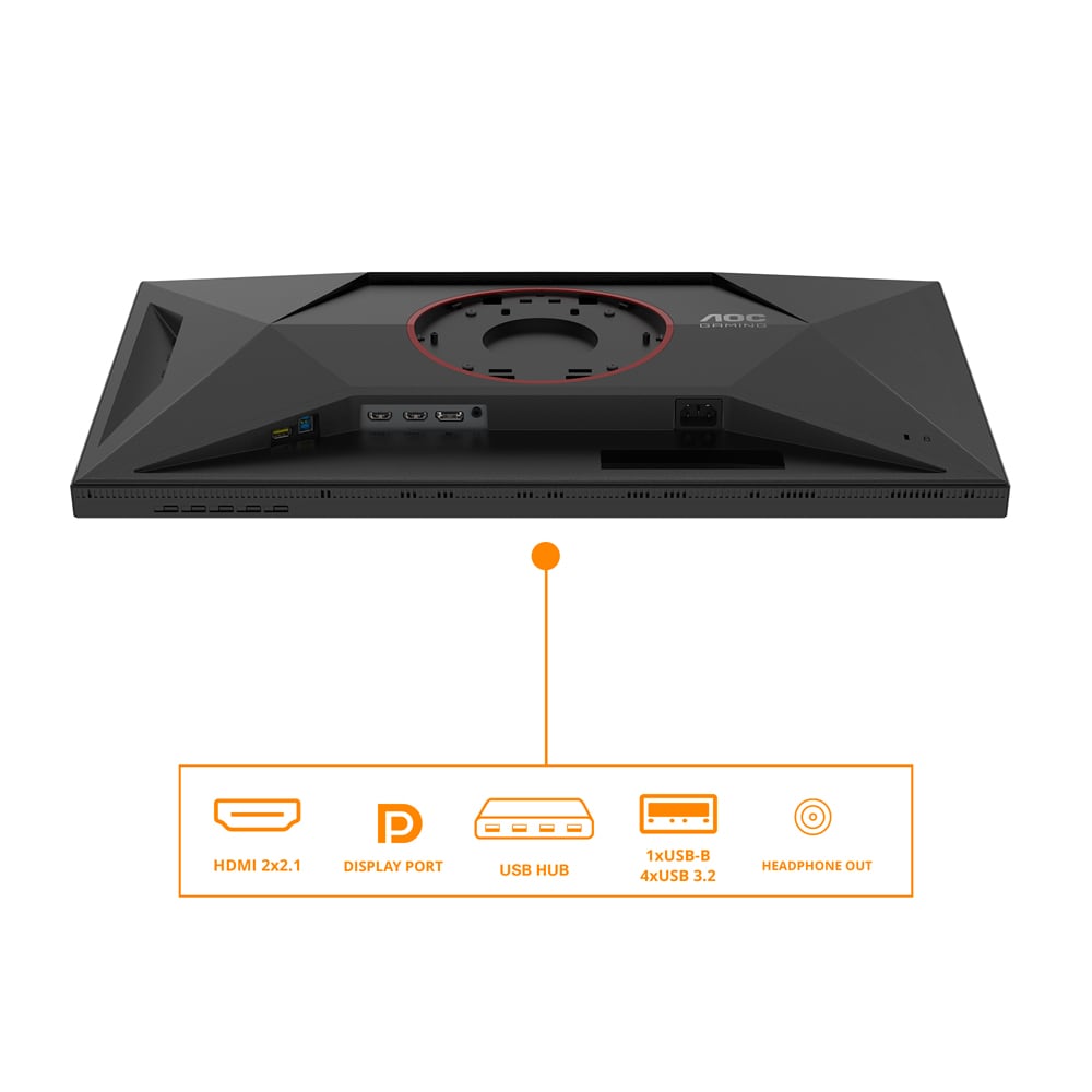 Monitor Gaming Mini LED Fast IPS AOC U27G4XM, 27", 4K UHD, 160Hz, HDR, NVIDIA G-SYNC Compatible, negru