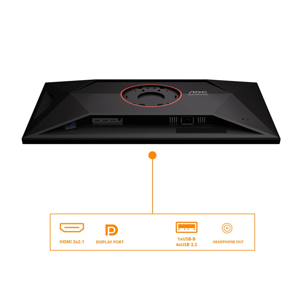 Monitor Gaming WLED Fast IPS AOC U32G4U, 31.5", 4K UHD, 160Hz, HDR, Adaptive Sync, negru