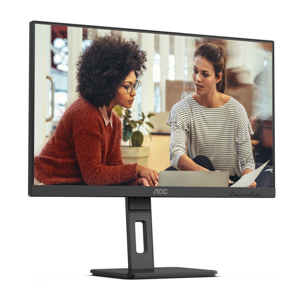 Monitor WLED VA AOC Q27E3UMF, 27", QHD, 75Hz, Adaptive Sync, Flicker-Free, boxe, negru