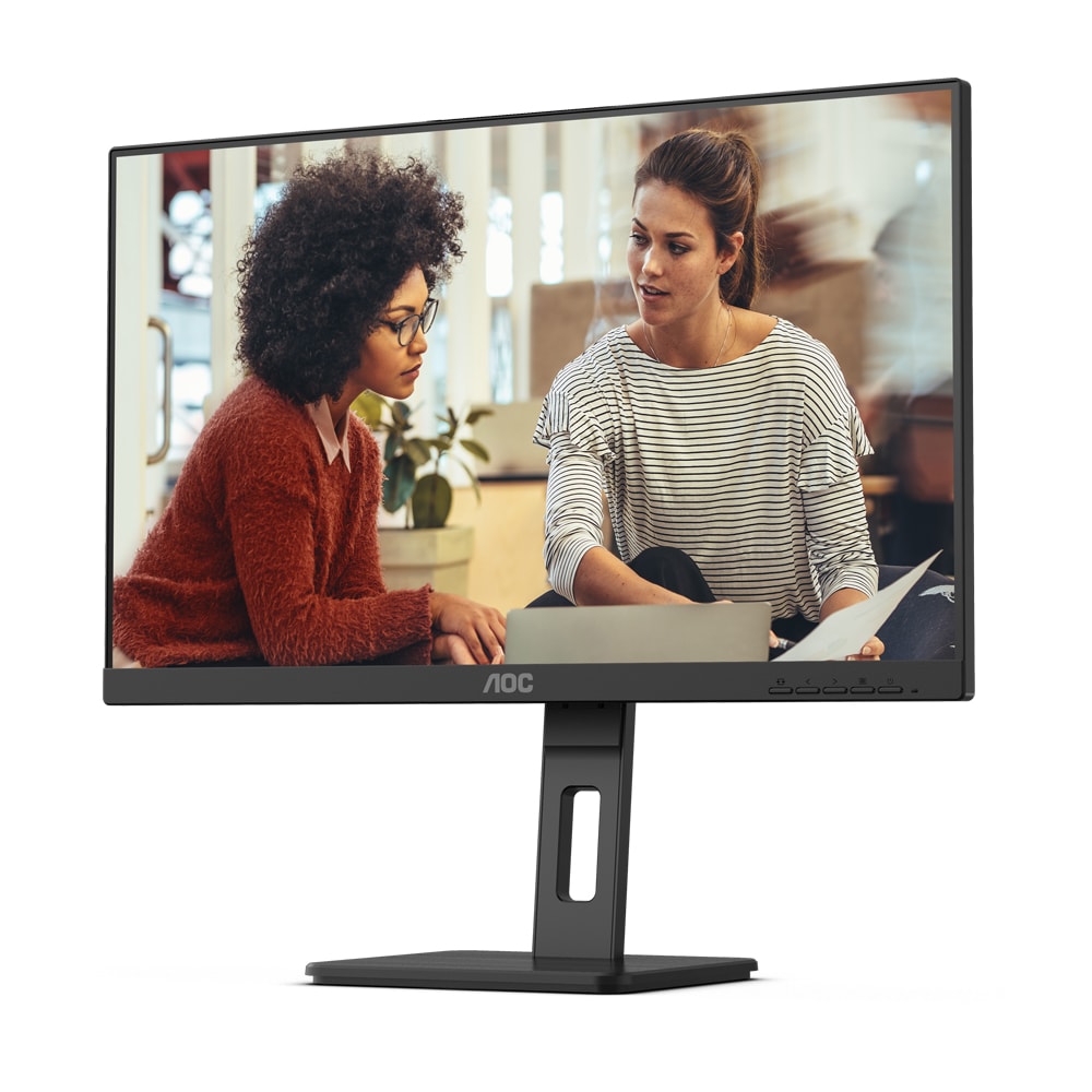 Monitor WLED VA AOC Q27E3UMF, 27", QHD, 75Hz, Adaptive Sync, Flicker-Free, boxe, negru