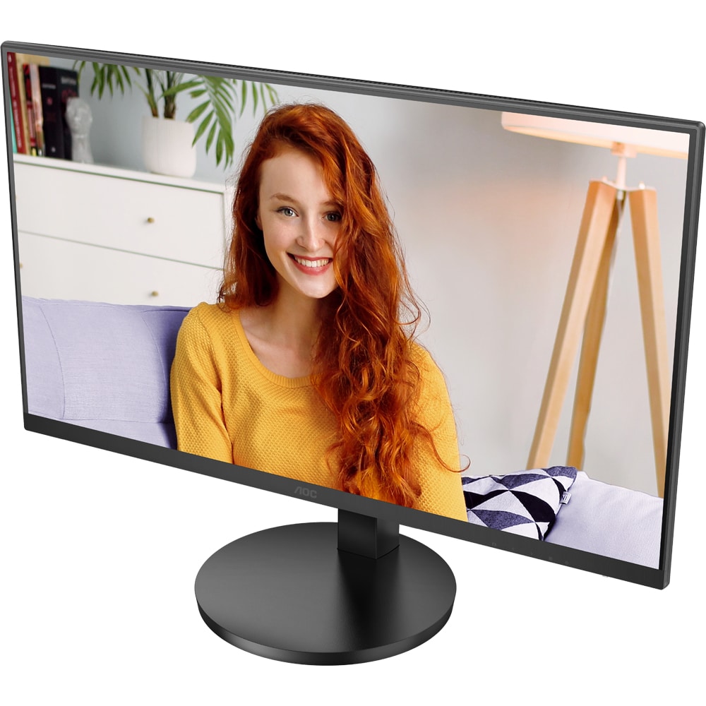 Monitor WLED IPS AOC U27B3AF, 27", 4K UHD, 60Hz, HDR10, Low Blue Light, boxe, negru