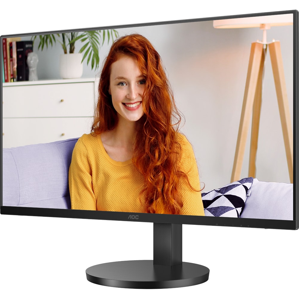 Monitor WLED IPS AOC U27B3AF, 27", 4K UHD, 60Hz, HDR10, Low Blue Light, boxe, negru