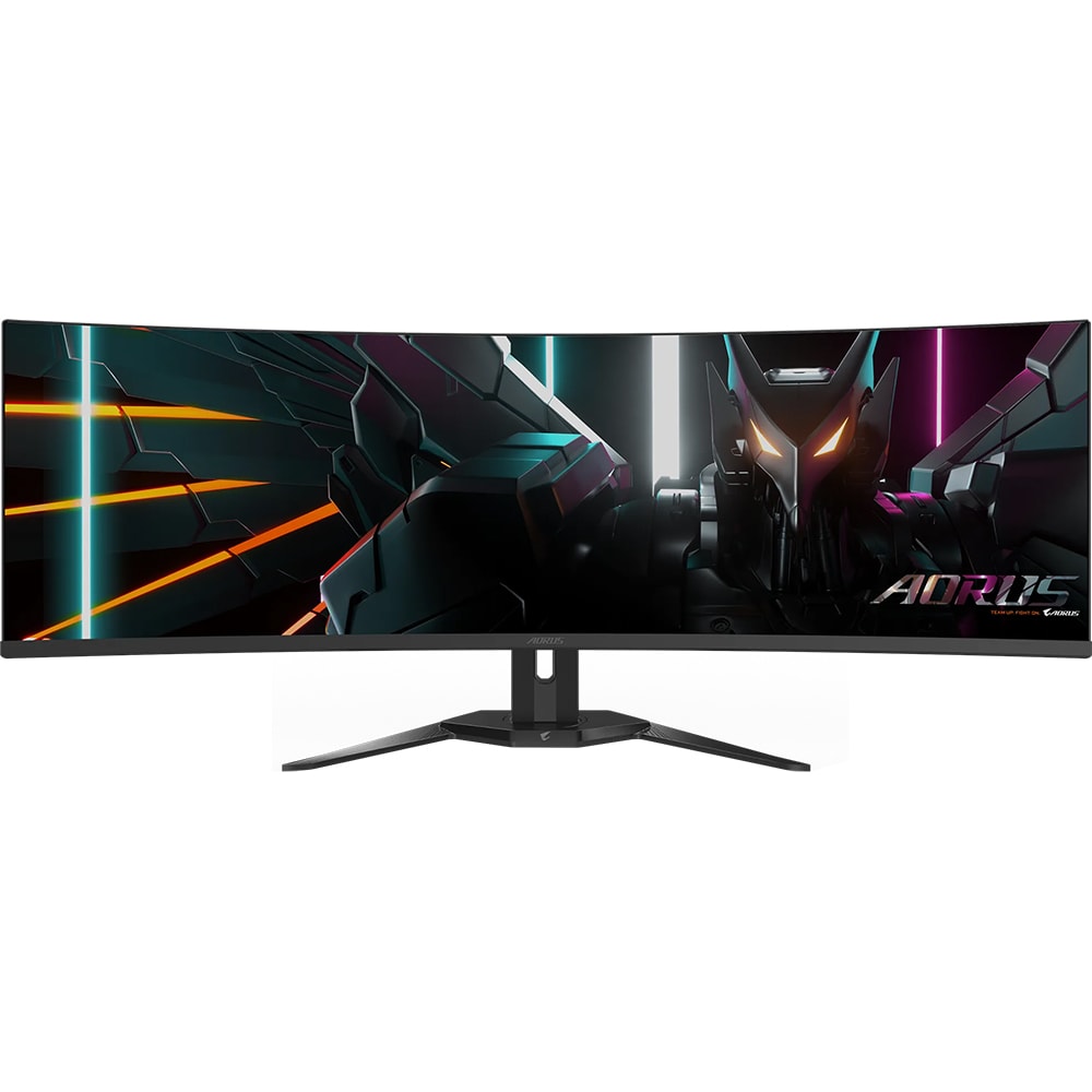 Monitor Gaming curbat OLED GIGABYTE AORUS CO49DQ, 49", DQHD, 144Hz, DisplayHDR True Black 400, negru