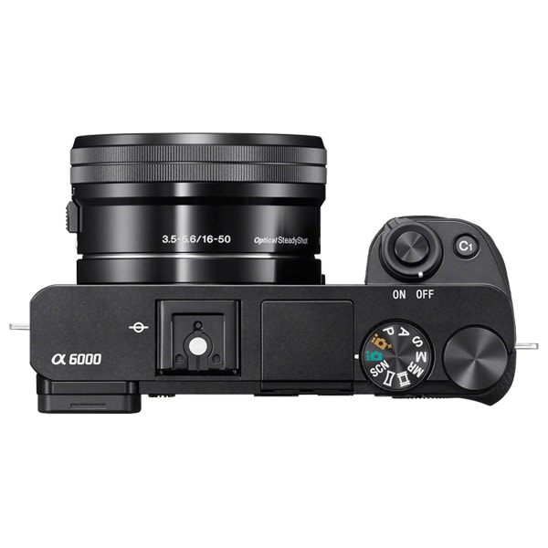 Aparat foto Mirrorless SONY Alpha A6000, 24.3 MP, Wi-Fi, negru + Obiectiv 16-50mm