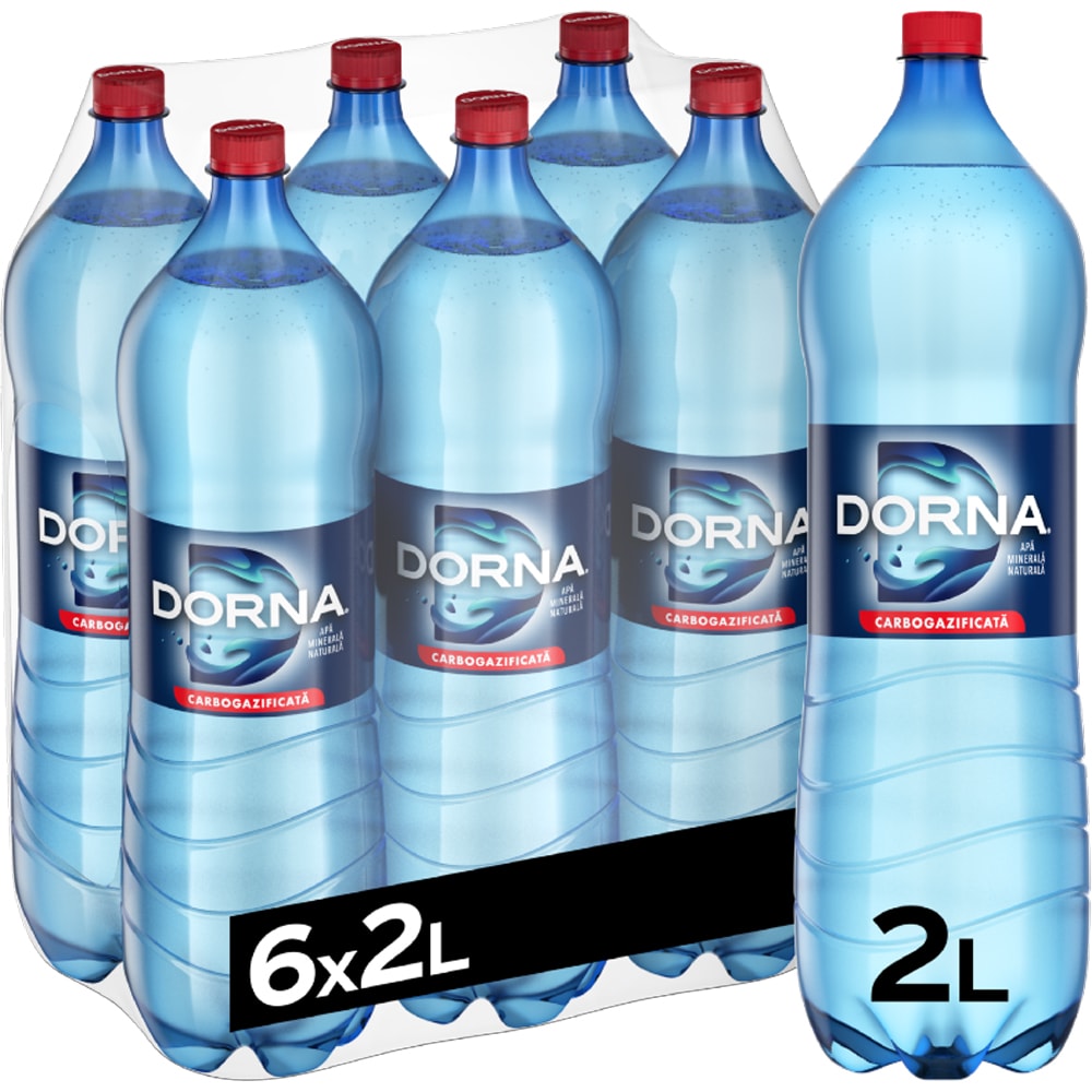 Apa minerala carbogazoasa DORNA bax 2L x 6 sticle