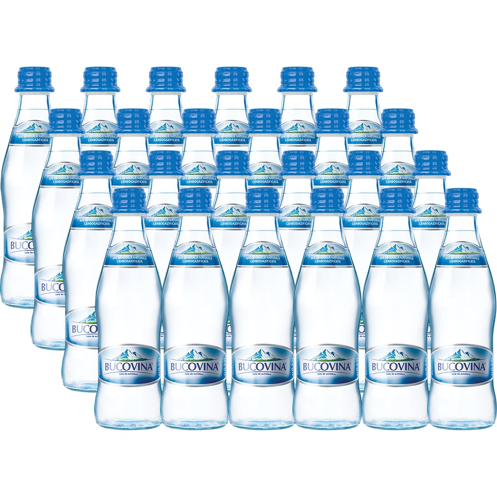 Apa carbogazoasa BUCOVINA bax 0.33L x 24 sticle