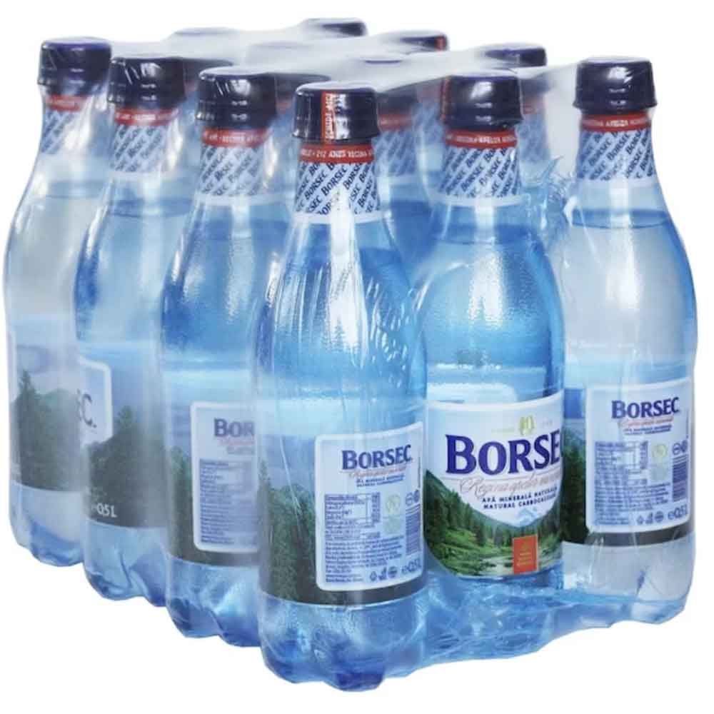 Apa minerala carbogazoasa BORSEC bax 0.5L x 12 sticle