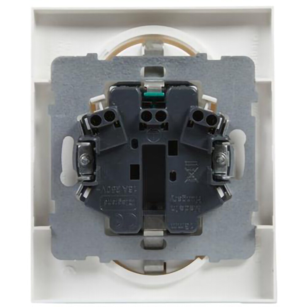 Priza dubla LEGRAND Suno, 2x2P+T, IP20, alb