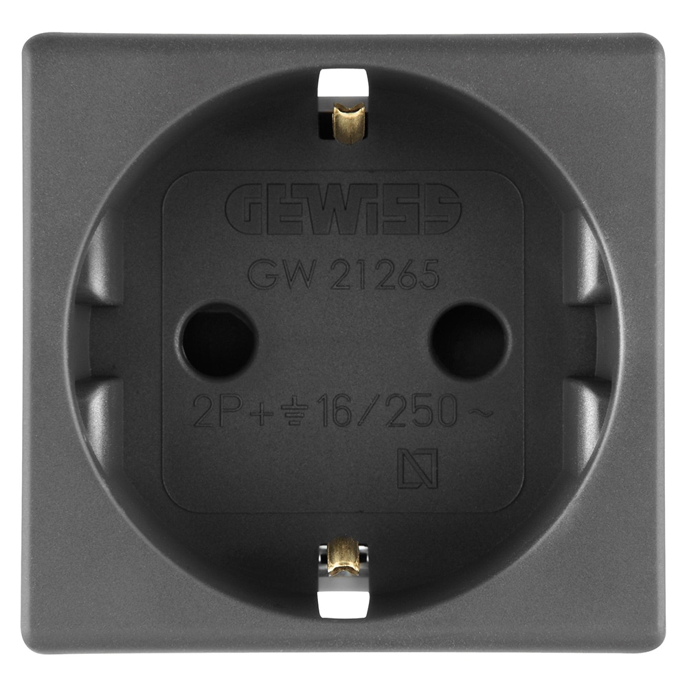 Priza GEWISS GW21265, IP20, 16A, 250V, negru