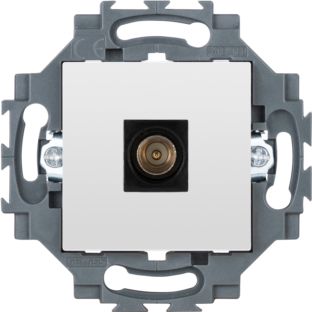 Priza TV GEWISS GW35261W, IP20, alb