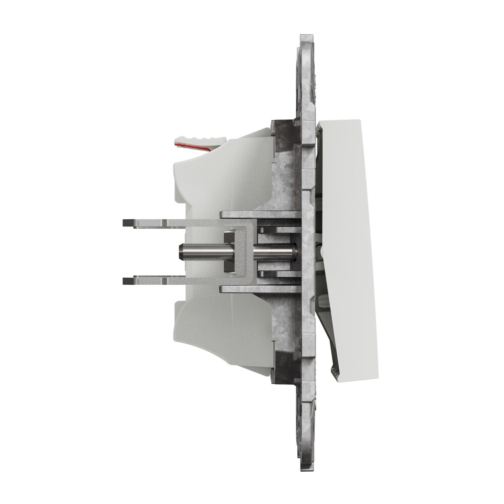 Intrerupator dublu SCHNEIDER NU521118Z, incastrat, 10A, IP20, alb