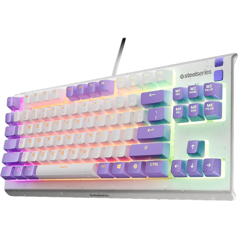 Tastatura Gaming STEELSERIES Apex 3 TKL, USB, Layout US, Amethyst