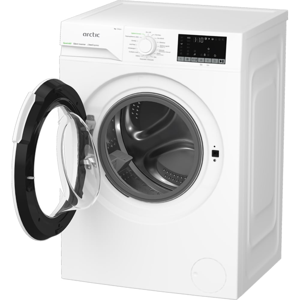 Masina de spalat rufe frontala slim ARCTIC APLM2WFSU28211WS, ExtraSteam, 8 kg. 1200rpm, Clasa A, alb