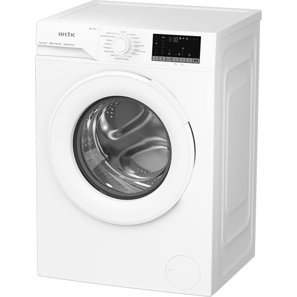 Masina de spalat rufe frontala slim ARCTIC APLM2WFSU28211WS, ExtraSteam, 8 kg. 1200rpm, Clasa A, alb