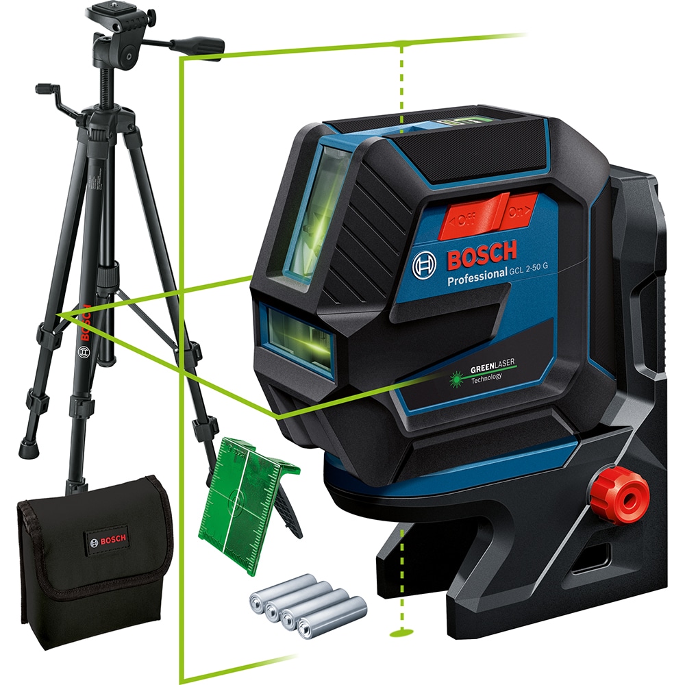 Nivela laser BOSCH PROFESSIONAL GCL 2-50 G, raza 50m, albastru