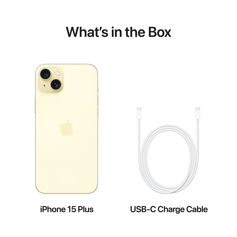 Telefon APPLE iPhone 15 Plus 5G, 128GB, Yellow