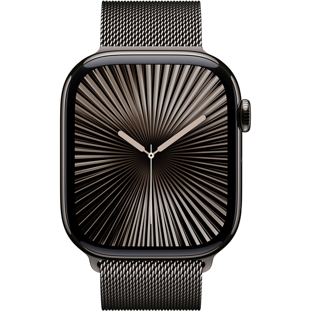 APPLE Watch 10, GPS + Cellular, 42mm, Slate Titan Case, Slate Milanese Loop