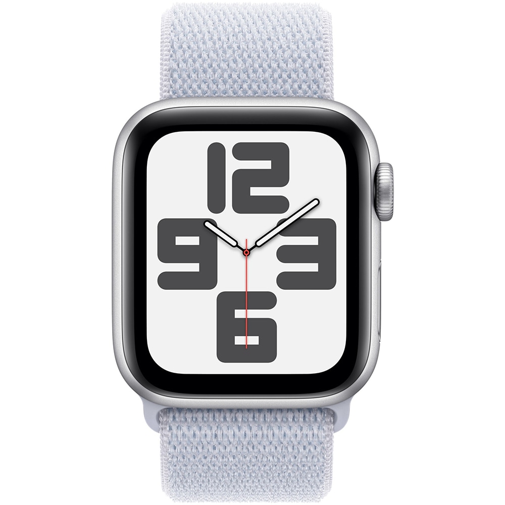 APPLE Watch SE (2nd Gen) V2, GPS, 40mm Silver Aluminium Case, Blue Cloud Sport Loop