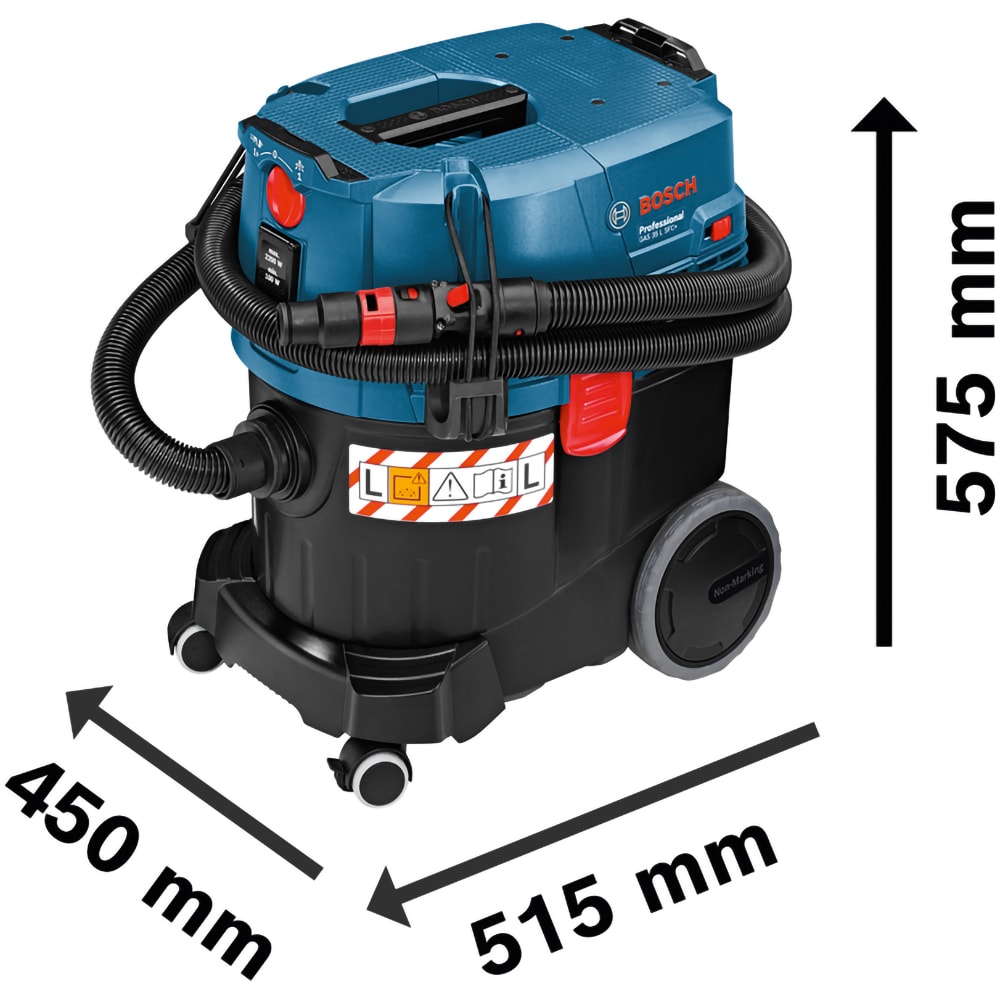 Aspirator umed/uscat BOSCH PROFESSIONAL GAS, 1200W, 35l, albastru-negru