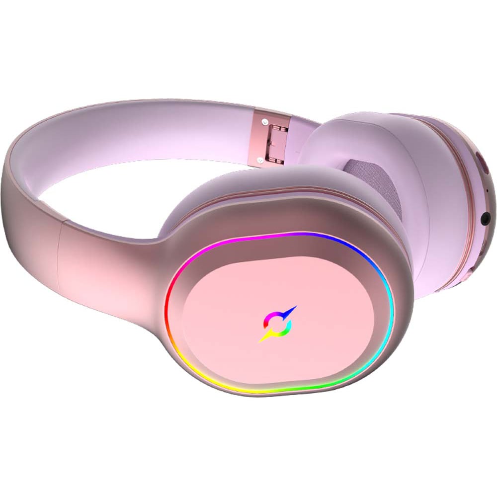Casti Gaming Wireless AQIRYS Lyra, multiplatforma, stereo, roz