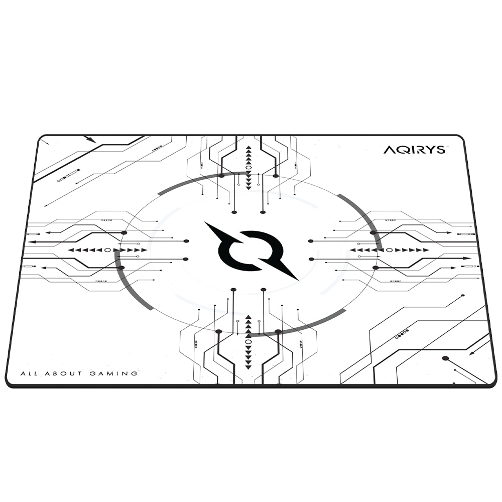Mouse Pad Gaming AQIRYS Gruis Medium, alb