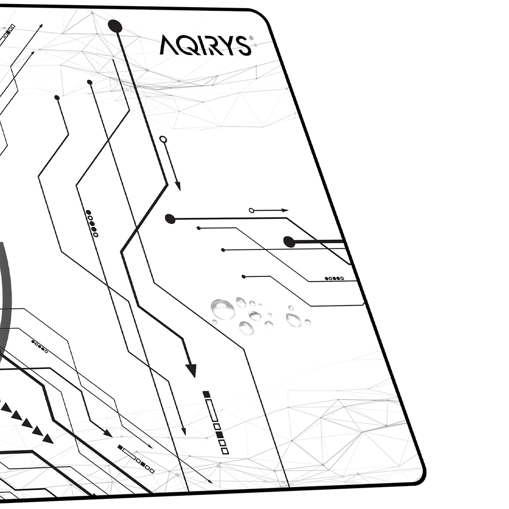 Mouse Pad Gaming AQIRYS Gruis Medium, alb