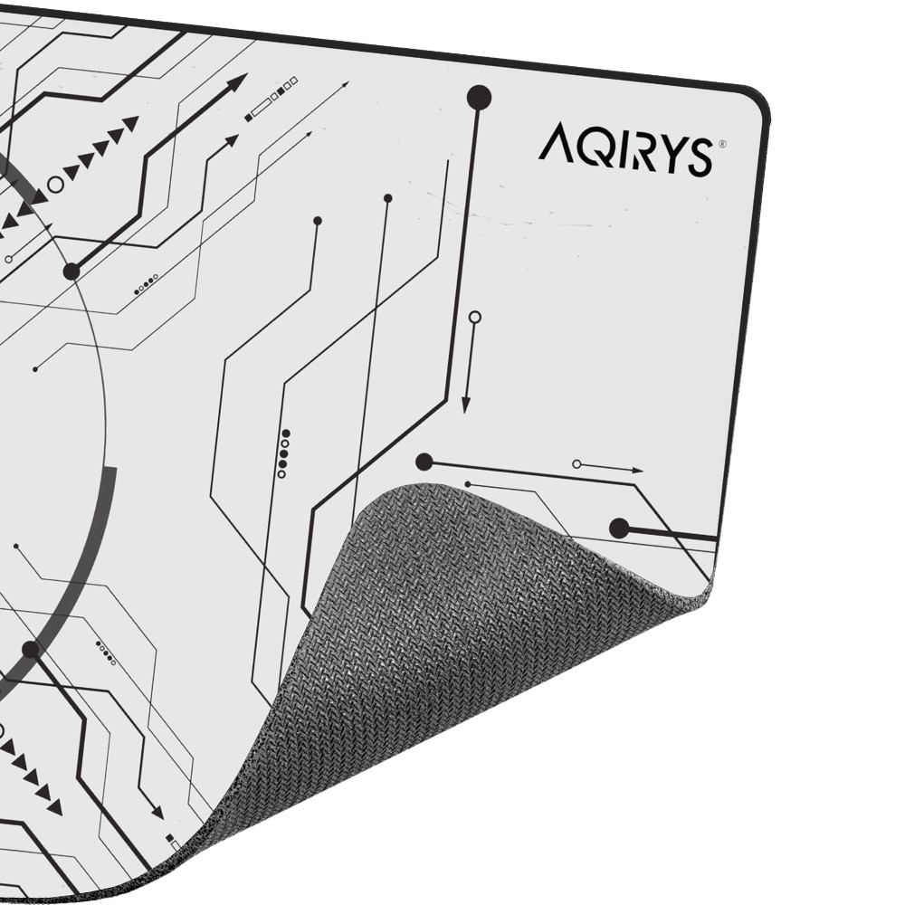 Mouse Pad Gaming AQIRYS Gruis Medium, alb
