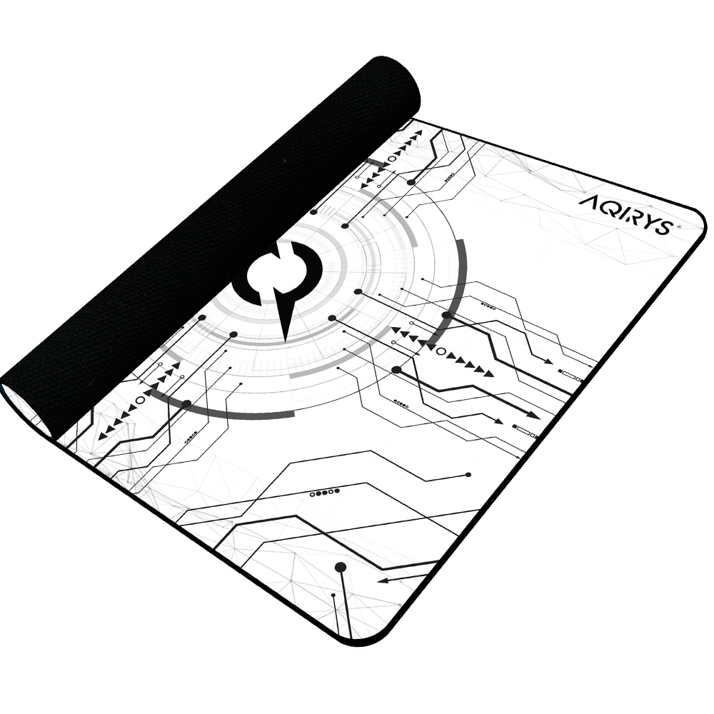 Mouse Pad Gaming AQIRYS Gruis Medium, alb