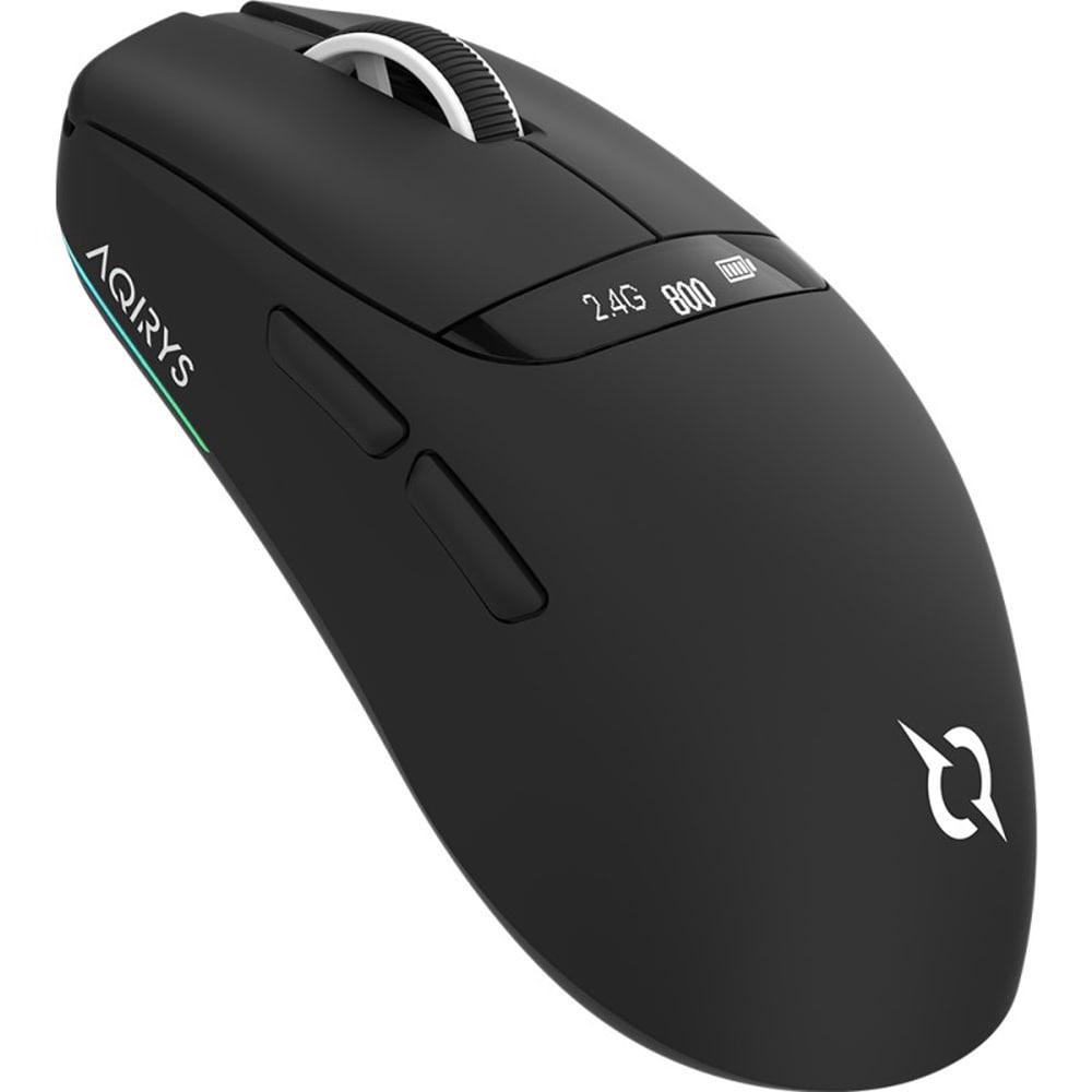 Mouse Gaming Wireless AQIRYS Nyx, 12000 dpi, negru