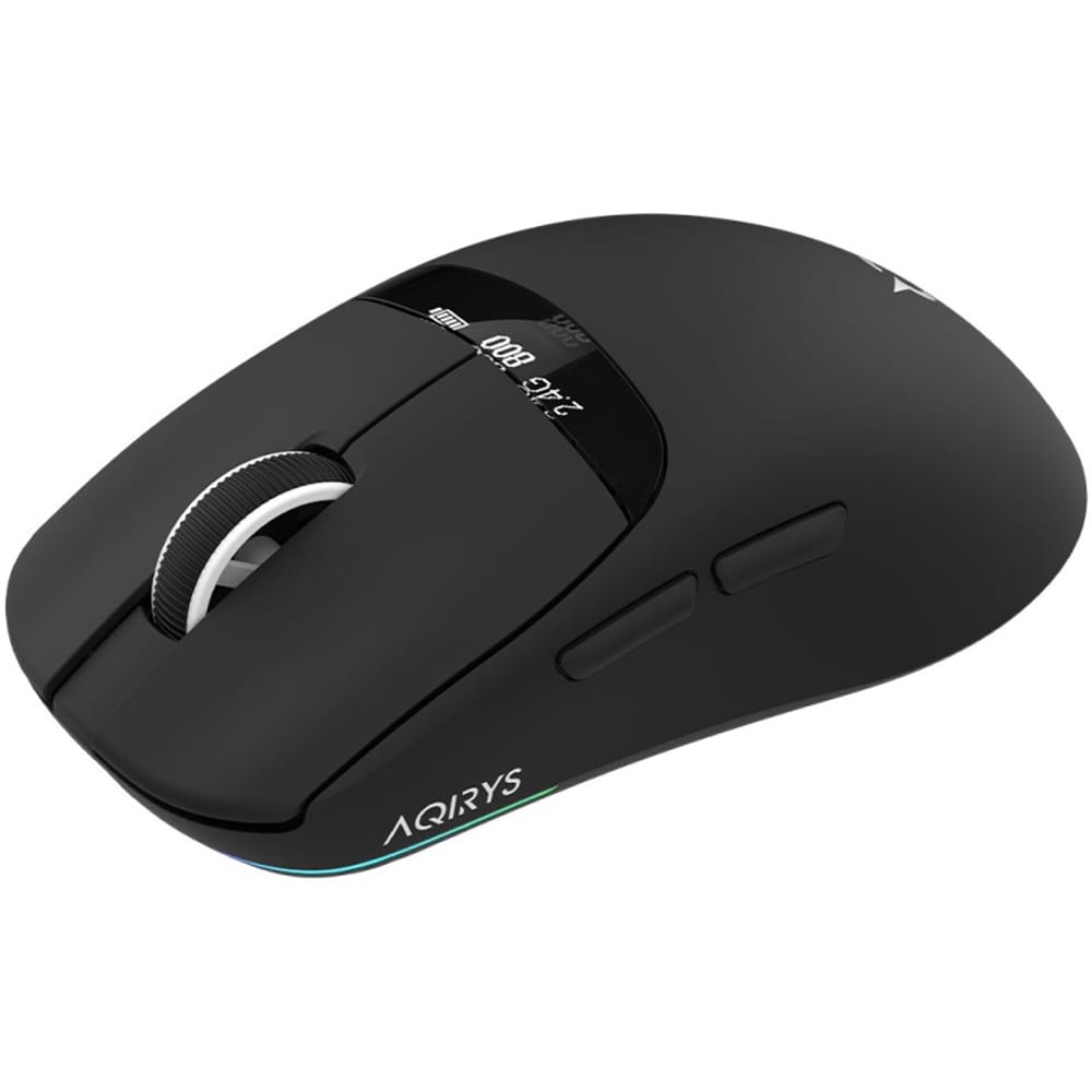 Mouse Gaming Wireless AQIRYS Nyx, 12000 dpi, negru