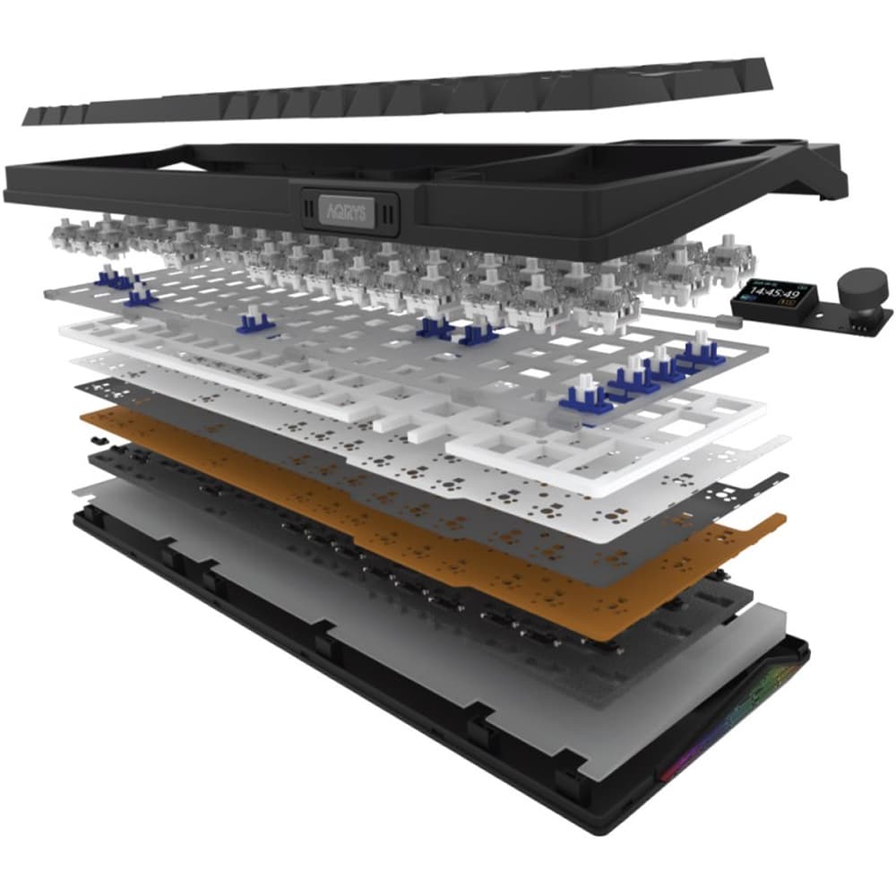 Tastatura Gaming mecanica AQIRYS Atria, USB, Layout US, negru