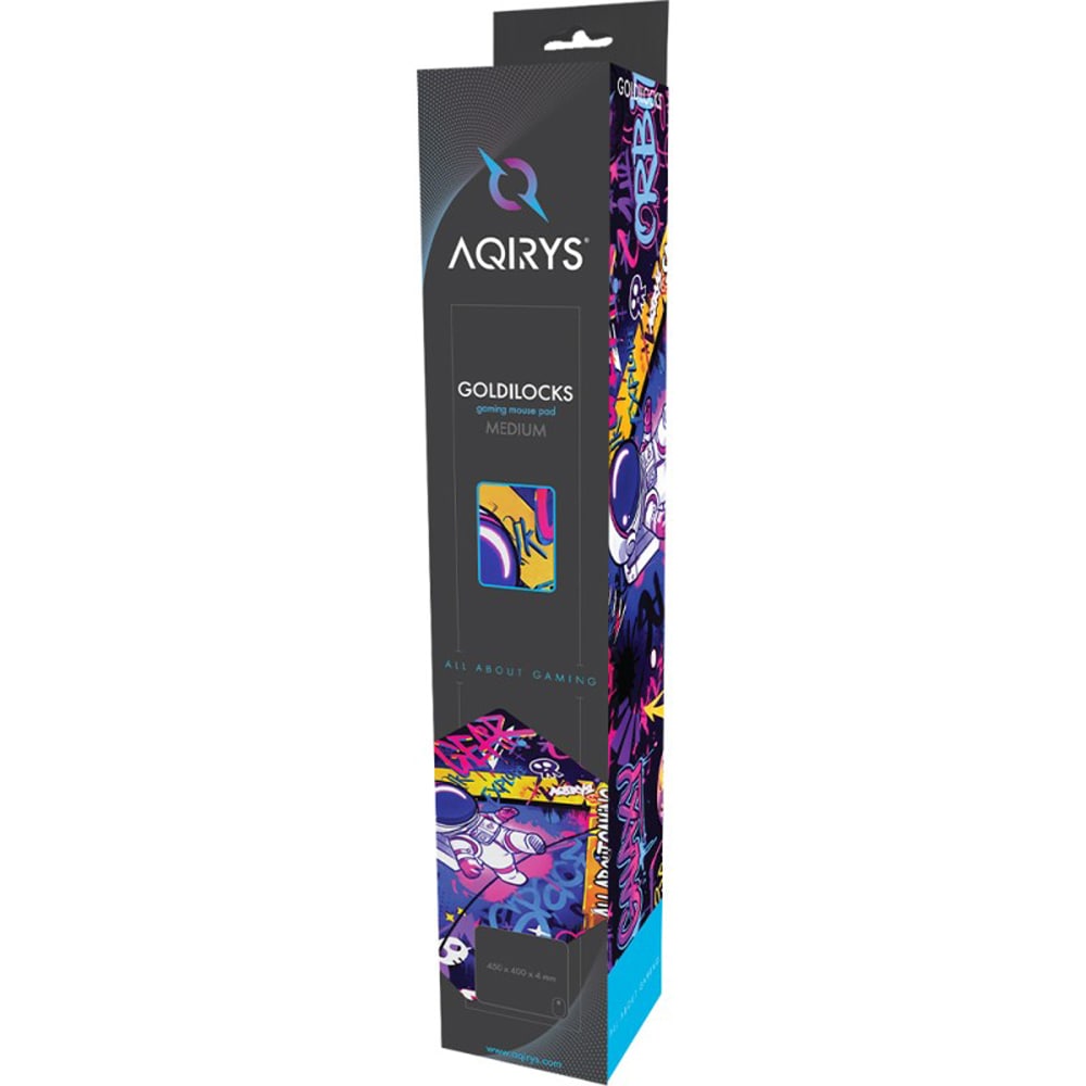 Mouse Pad Gaming AQIRYS Goldilocks Mediu, multicolor