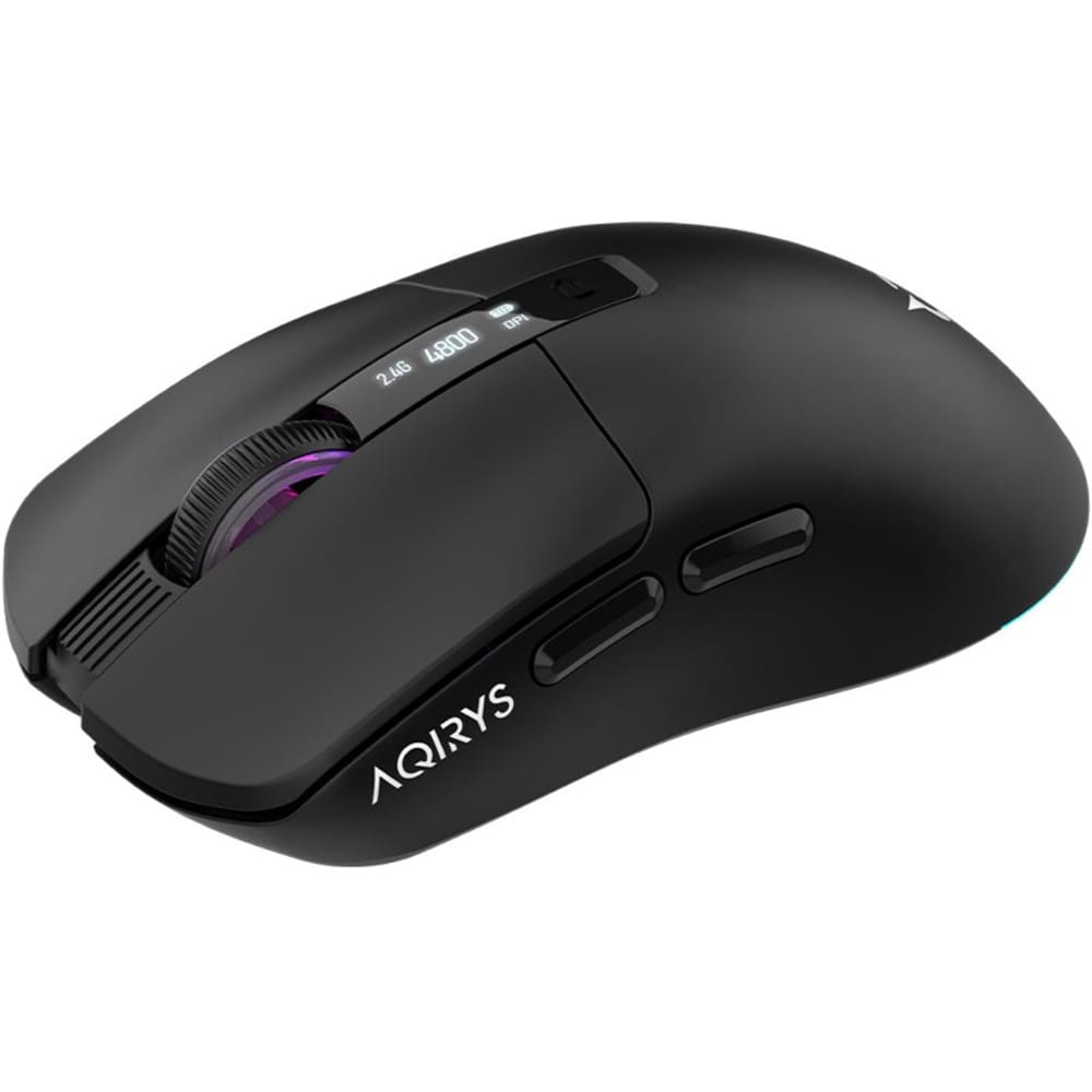 Mouse Gaming Wireless AQIRYS M2, 12000 dpi, negru