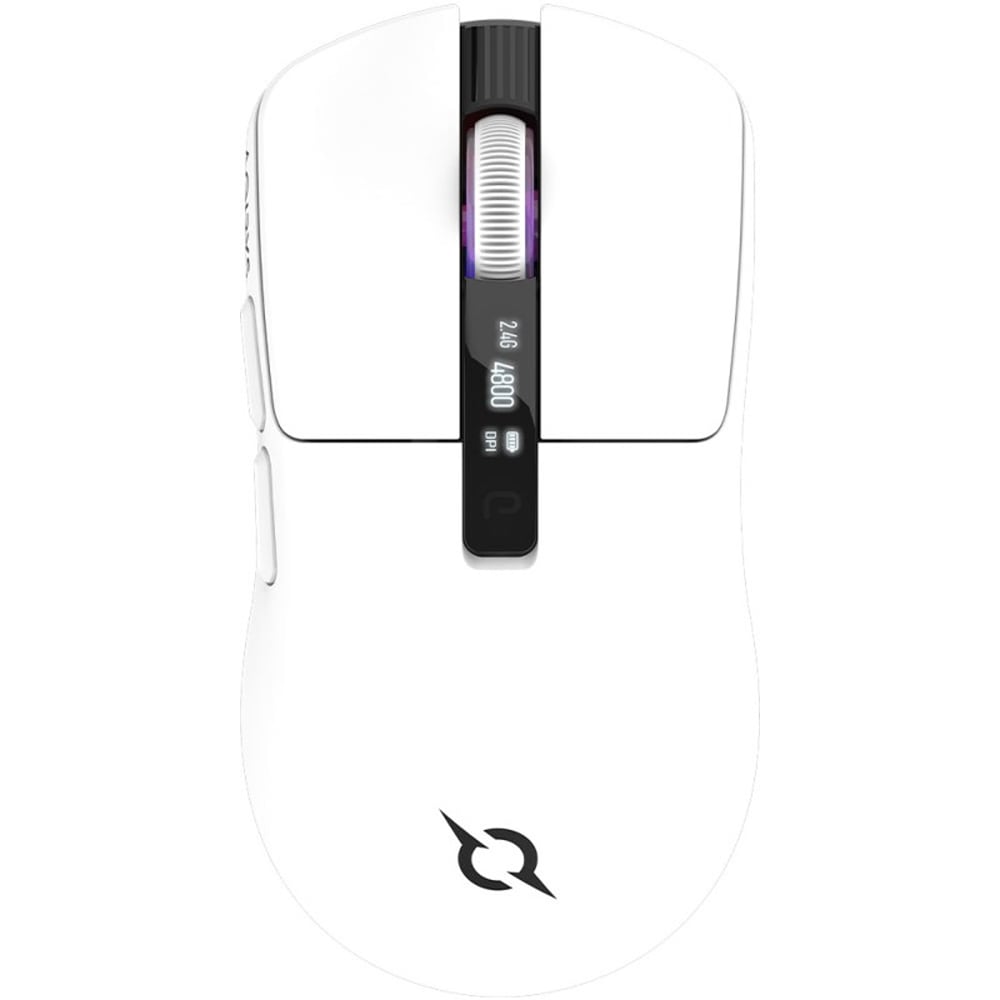 Mouse Gaming Wireless AQIRYS M2, 12000 dpi, alb