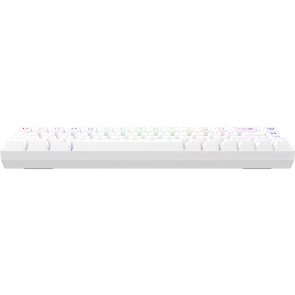 Tastatura Gaming Wireless mecanica AQIRYS Mira 2.0, Bluetooth, USB, Layout US, alb