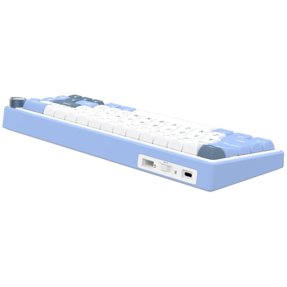 Tastatura Gaming Wireless mecanica AQIRYS Talitha, Bluetooth, USB, Layout US, alb