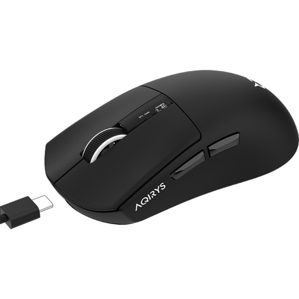 Mouse Gaming Wireless AQIRYS Zephyr, 26000 dpi, negru