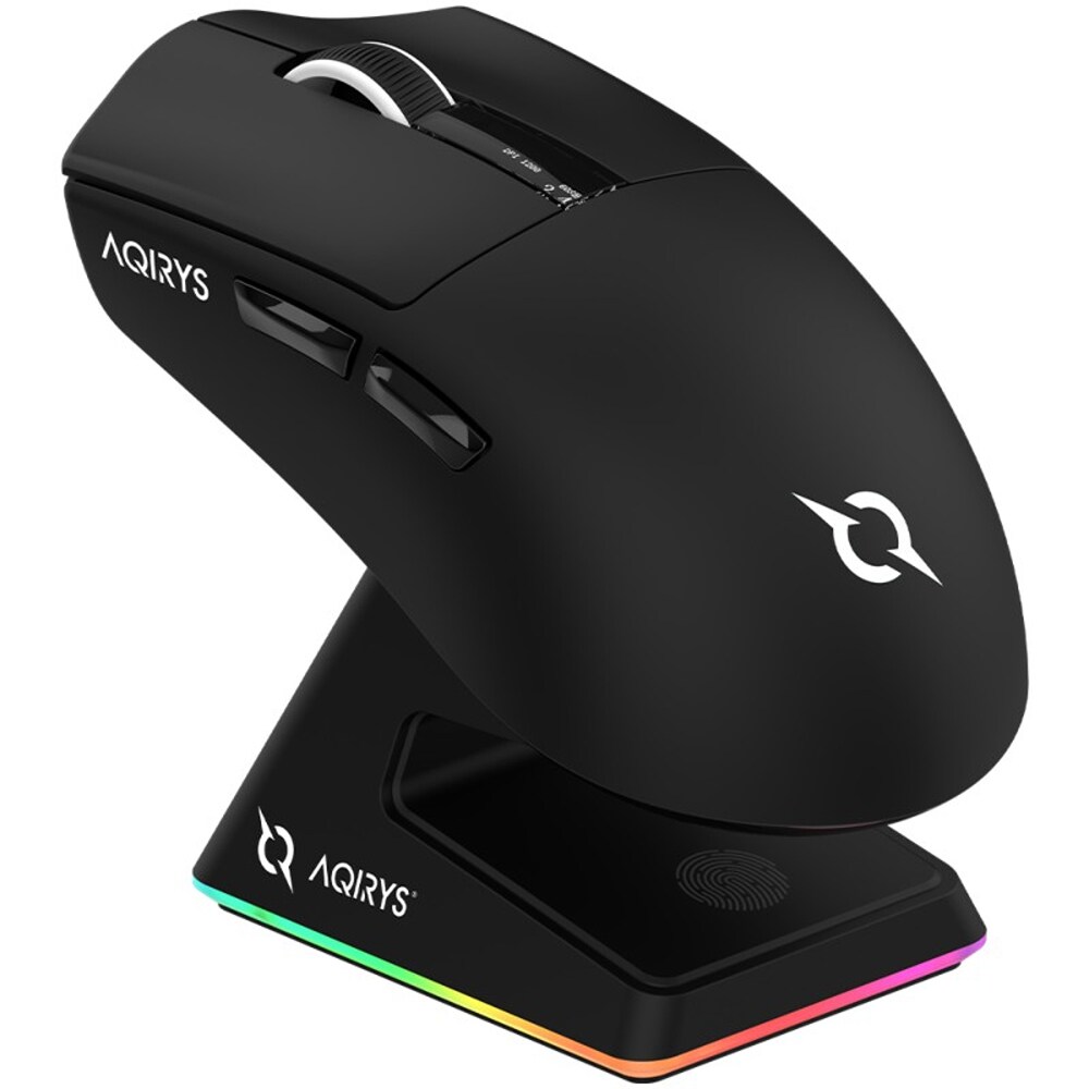 Mouse Gaming Wireless AQIRYS Zephyr, 26000 dpi, negru