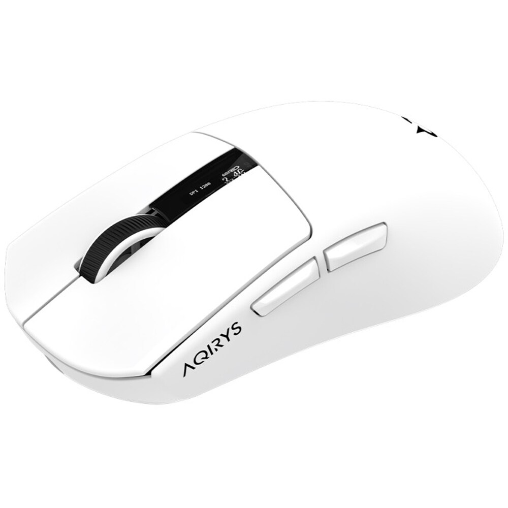 Mouse Gaming Wireless AQIRYS Zephyr, 26000 dpi, alb