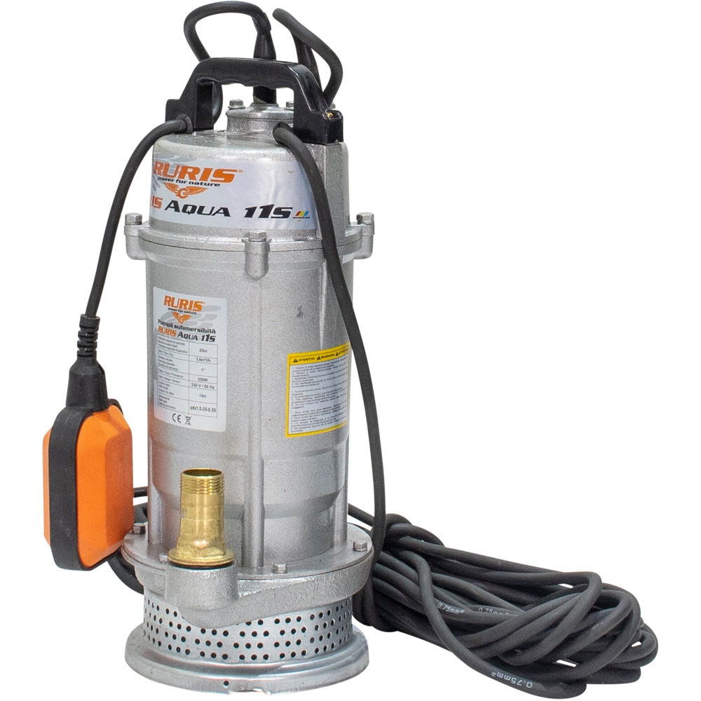 Pompa submersibila RURIS Aqua 11S, apa curata, 550W
