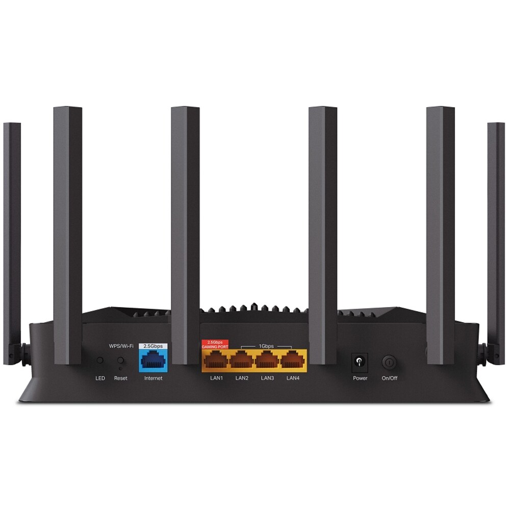 Router Wireless Gigabit TP-LINK Archer GE400 BE6500, Wi-Fi 7, Dual-Band 688 + 5765 Mbps, negru