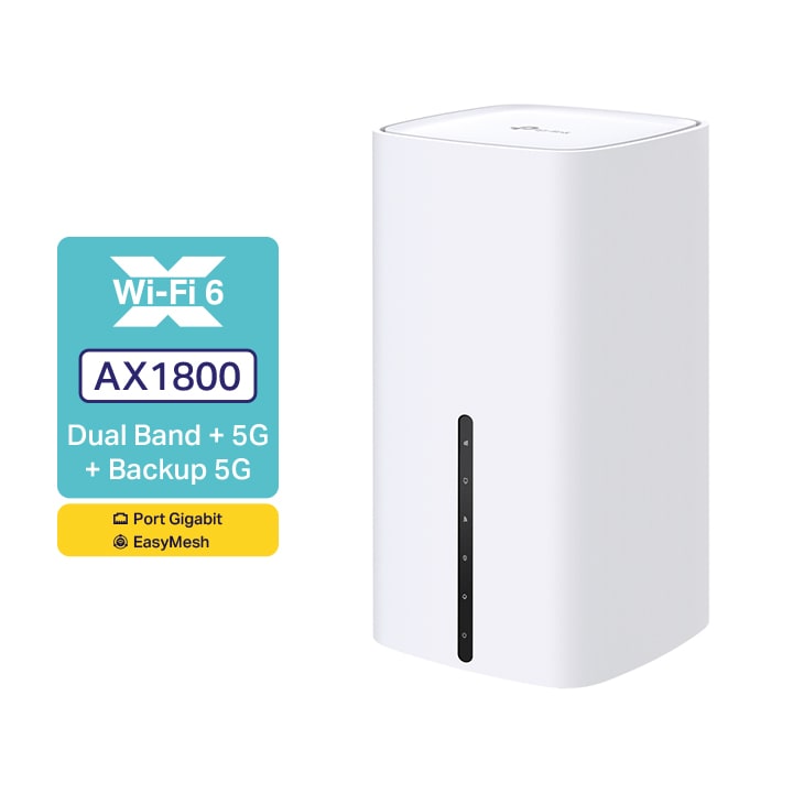 Router Wireless Gigabit TP-LINK ARCHER NX200 5G AX1800, Dual Band 574 + 1201 Mbps, 5G/LTE, alb