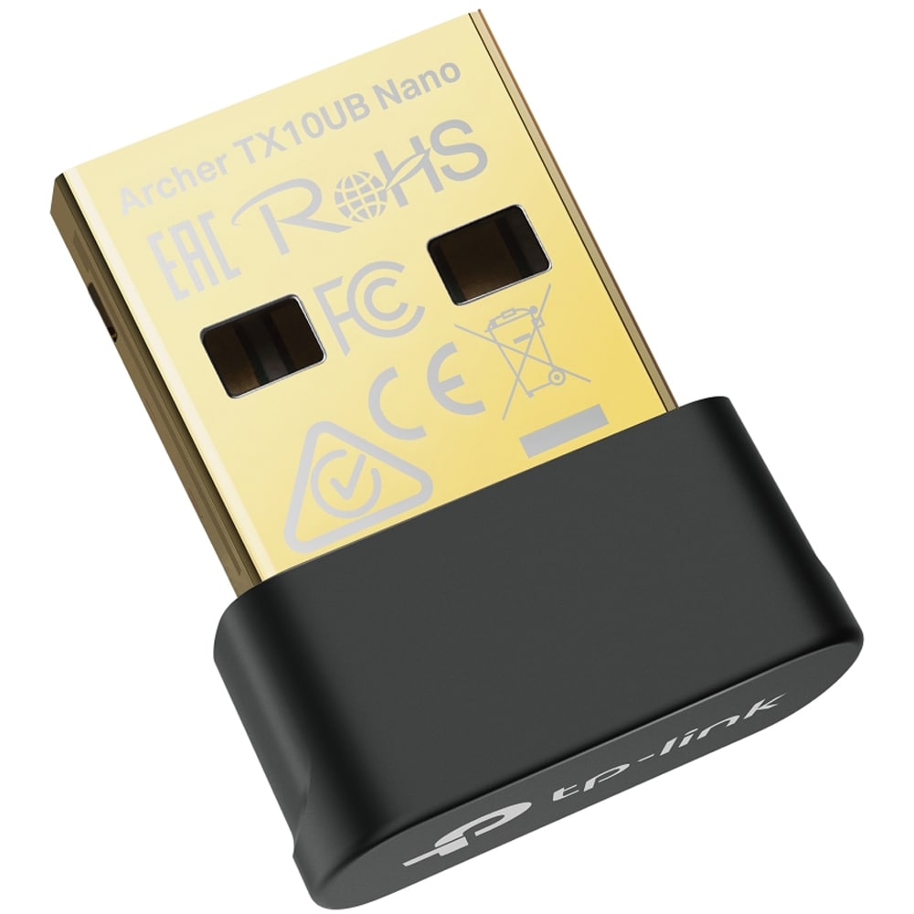 Adaptor nano USB Wireless TP-LINK Archer TX10UB Nano AX900, Dual-Band 287 + 600 Mbps, negru